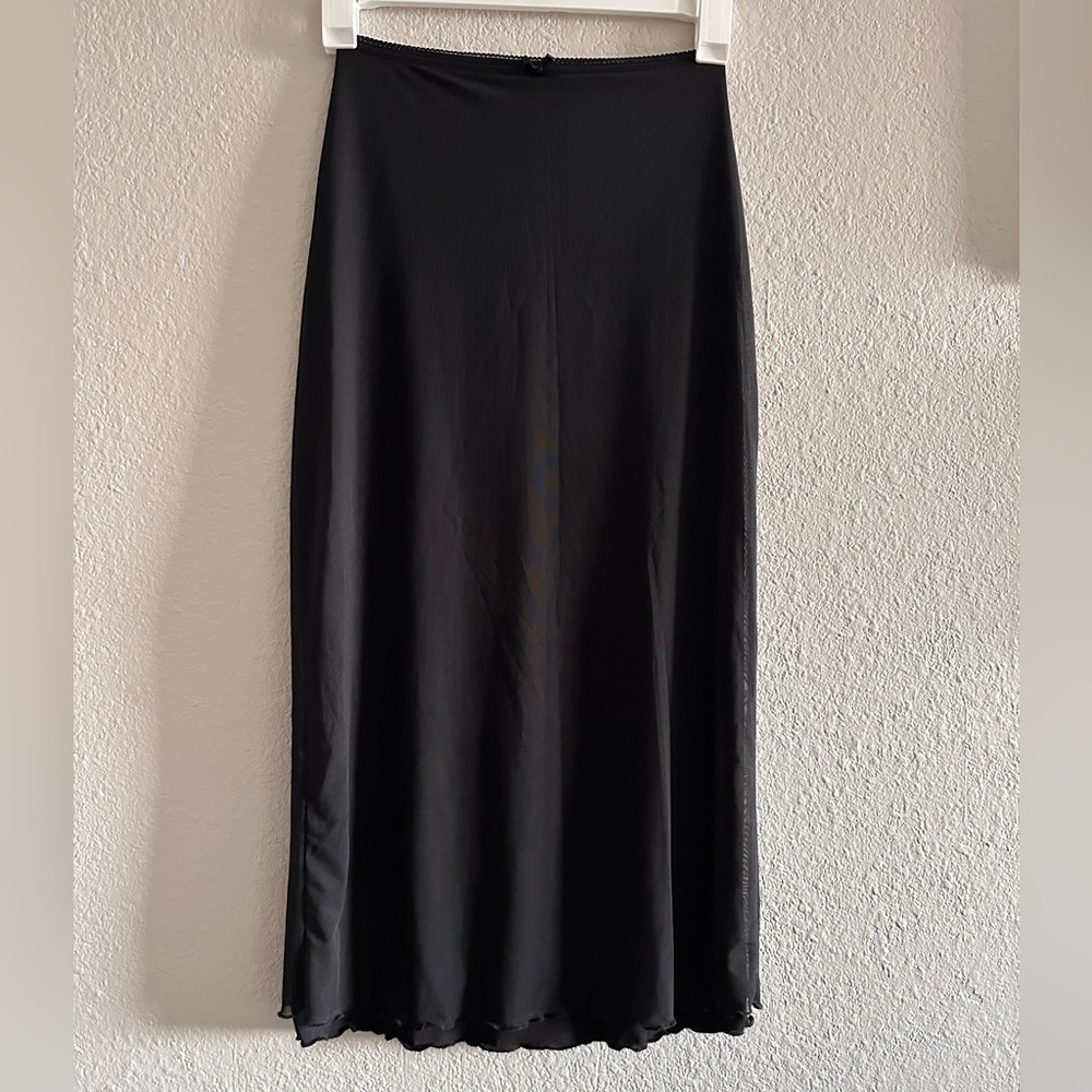 Urban Outfitters Black Maxi A-Line Skirt